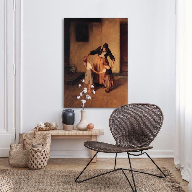 Canvas print Grandmother and grandchildren, Gizis