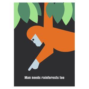 Man needs rainforests too, κάδρο, μαύρη κορνίζα  2