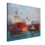 Canvas print Tanker ships painting I