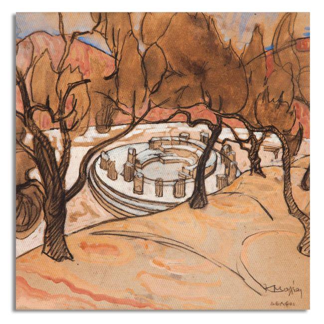 Canvas print Delphi, Maleas