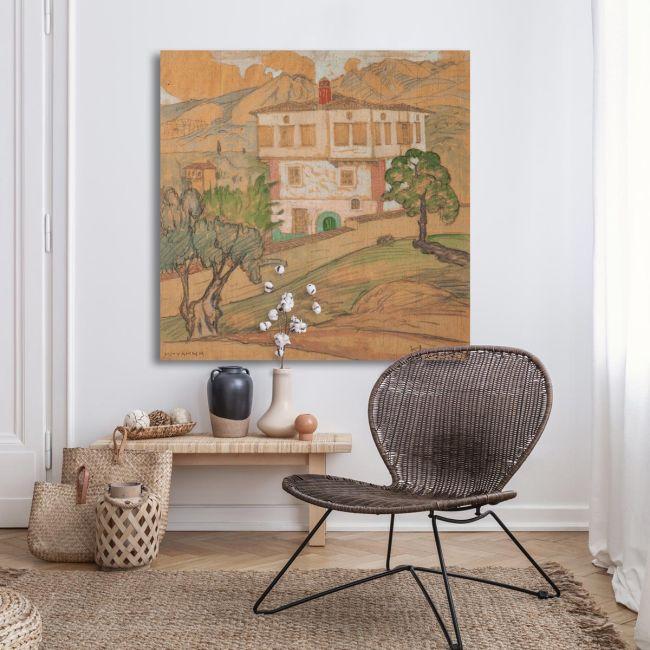 Canvas print Mansion in Mytilene, Maleas