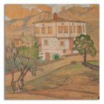 Canvas print Mansion in Mytilene, Maleas