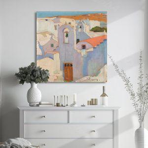 Canvas print Cycladic landscape Maleas Framed canvas View 1 2