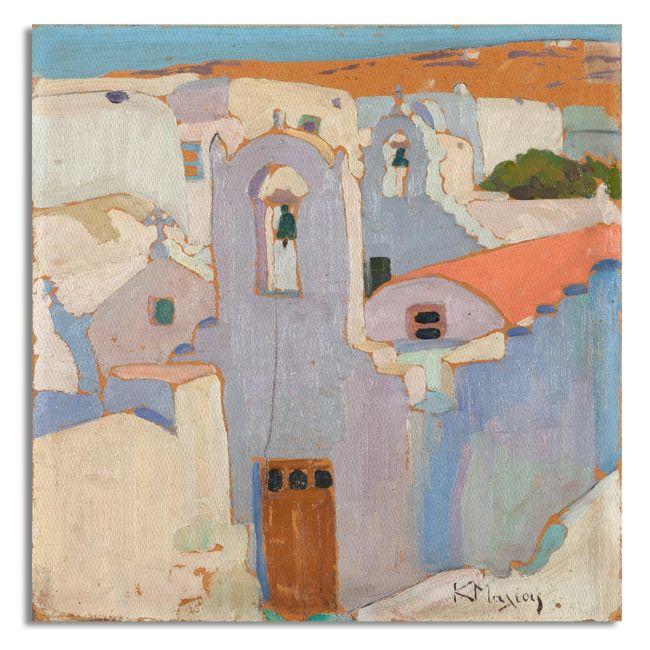 Canvas print Cycladic landscape, Maleas