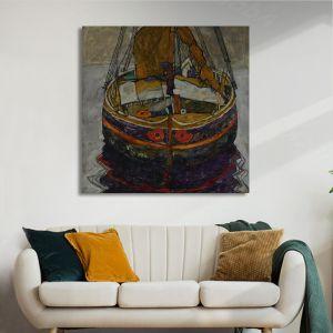 Πίνακας ζωγραφικής Trieste fishing boat, Schiele E.