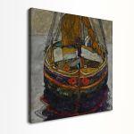 Πίνακας ζωγραφικής Trieste fishing boat, Schiele E.