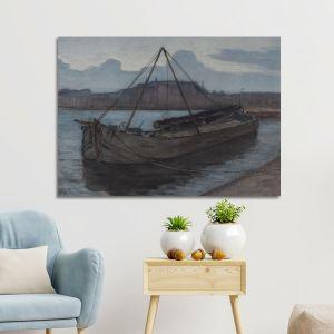 Canvas print Evening at Weesperzijde Sun, Mondrian P.