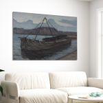 Canvas print Evening at Weesperzijde Sun, Mondrian P.