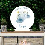 Wooden printed sign,Prince moon