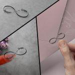 Transparent sticker label whiteHeart personalized