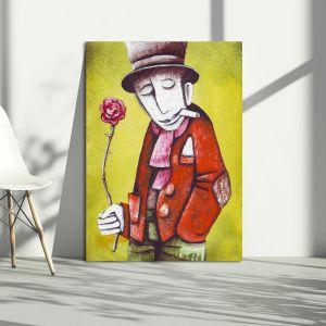 Canvas print Flower in hand