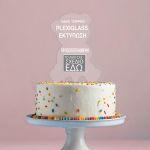 Cake topper Name and number minimal