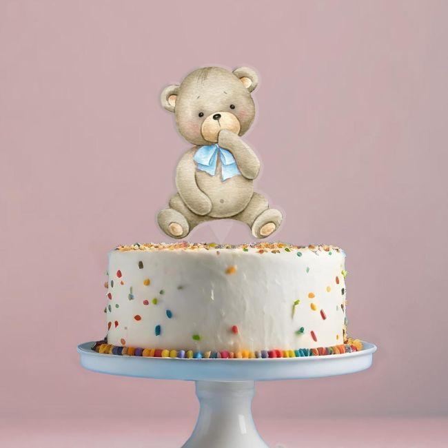 Cake topper Name and number minimal