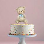 Cake topper Name and number minimal