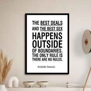 The best deals... Aristotle Onassis αφίσα κάδρο   Αφίσα πόστερ με μαύρη κορνίζα