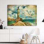 Canvas print Lighthouse vintage