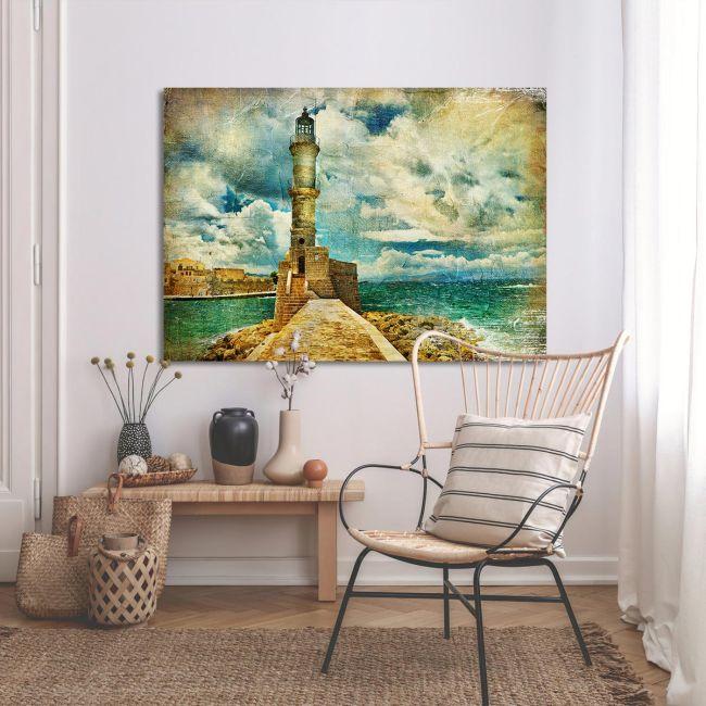 Canvas print Lighthouse vintage