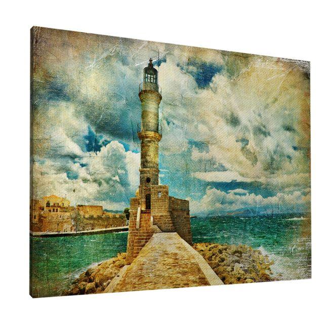 Πίνακας σε καμβά Φάρος, Lighthouse vintage