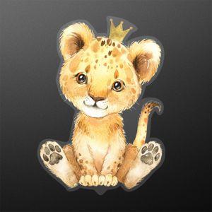 Topper τούρτας, Λιονταράκι lion king, εκτυπωμένο plexi 2