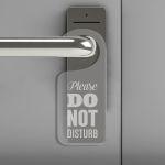 Plexiglass Door Hangers Διάφανο, για πόμολο πόρτας, προσωποποιημένο με χάραξη κειμένου και λογότυπο