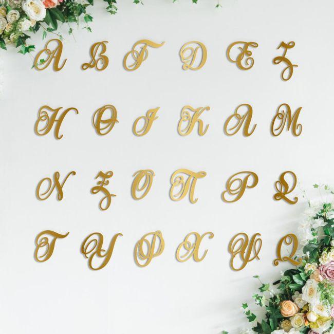 Plexiglass Set 2 monograms personalized