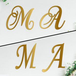 Plexiglass Set 2 monograms personalized