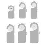 Plexiglass Door Hangers Διάφανο, για πόμολο πόρτας, προσωποποιημένο με χάραξη κειμένου και λογότυπο