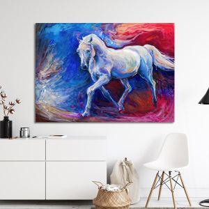 Canvas print Blue horse