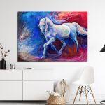 Canvas print Blue horse