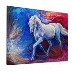 Canvas print Blue horse