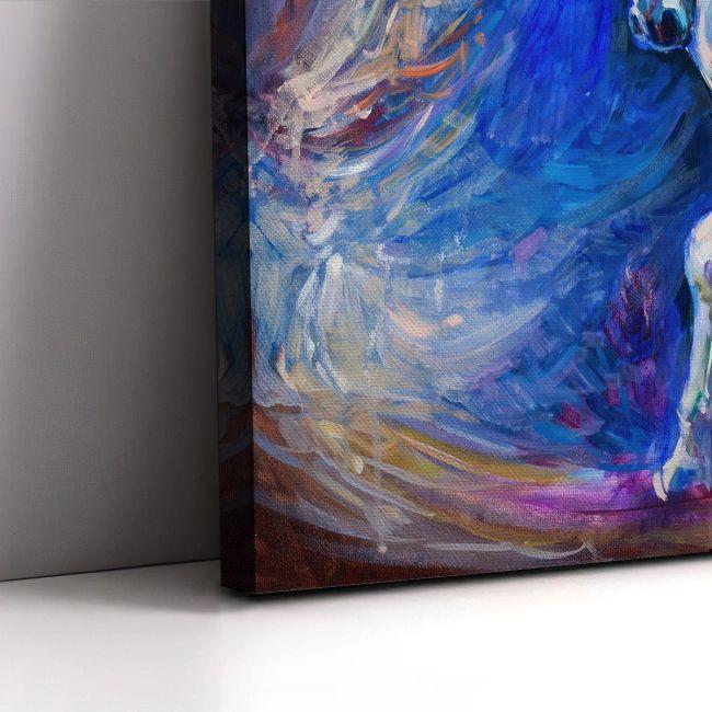 Canvas print Blue horse