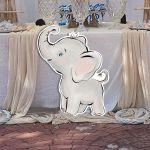 Ξύλινη φιγούρα εκτυπωμένη, αξιαγάπητο Ελεφαντάκι