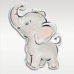 Ξύλινη φιγούρα εκτυπωμένη, αξιαγάπητο Ελεφαντάκι