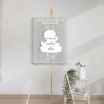 Plexiglass print,baptism welcome, personalized