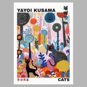 Αφίσα Έκθεσης Cats, Yayoi Kusama 2