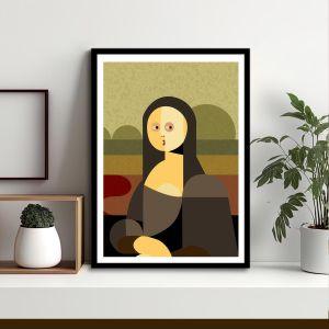 Mona Lisa cubic style, αφίσα, κάδρο