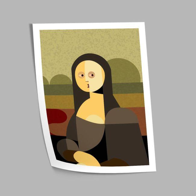 Mona Lisa cubic style, αφίσα, κάδρο