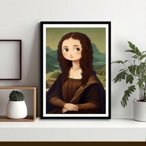 Mona Lisa manga style, αφίσα, κάδρο