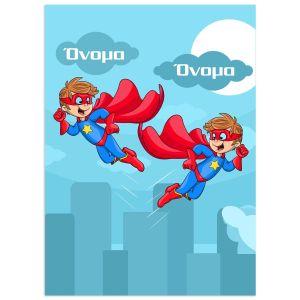 Super heroes brothers, 2 boys, poster 2