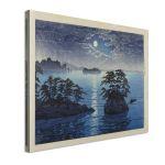 Canvas print Moonlight at Matsushima, Kawase Hasui