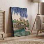 Πίνακας ζωγραφικής Wisteria at Kameido, Kawase Hasui