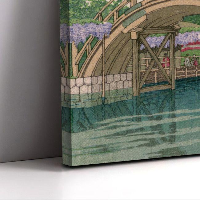 Canvas print Wisteria at Kameido, Kawase Hasui