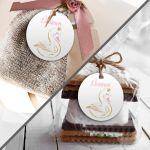 Labels thank you, chevron art I