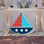 Wooden figure printed, Greek sail boat