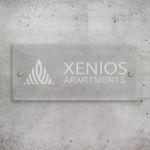 Πινακίδα δωματίων, διάφανο plexiglass, wide, χάραξη με laser