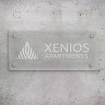 Πινακίδα δωματίων, διάφανο plexiglass, wide, χάραξη με laser