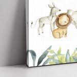 Canvas print baptism, Painted animals III