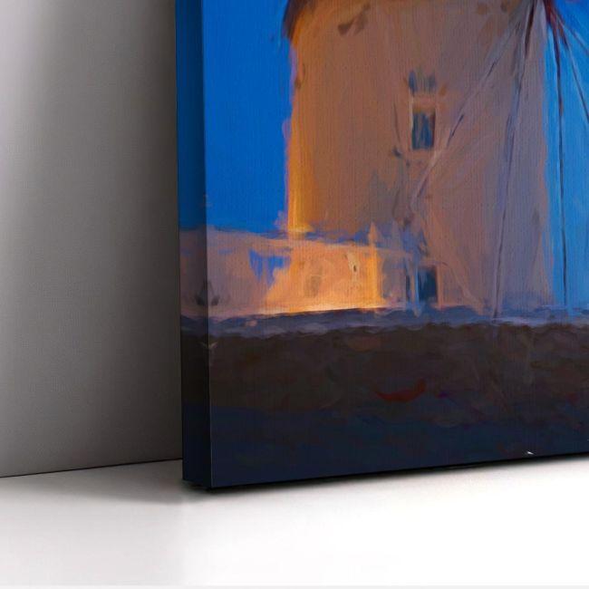 Canvas print Windmills impression, panoramic