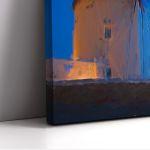 Canvas print Windmills impression, panoramic