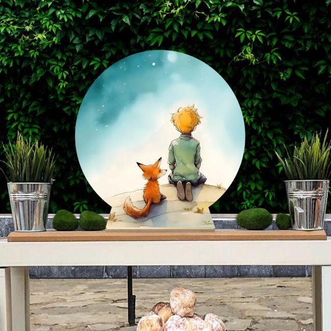 Wooden printed sign, Little prince art 6